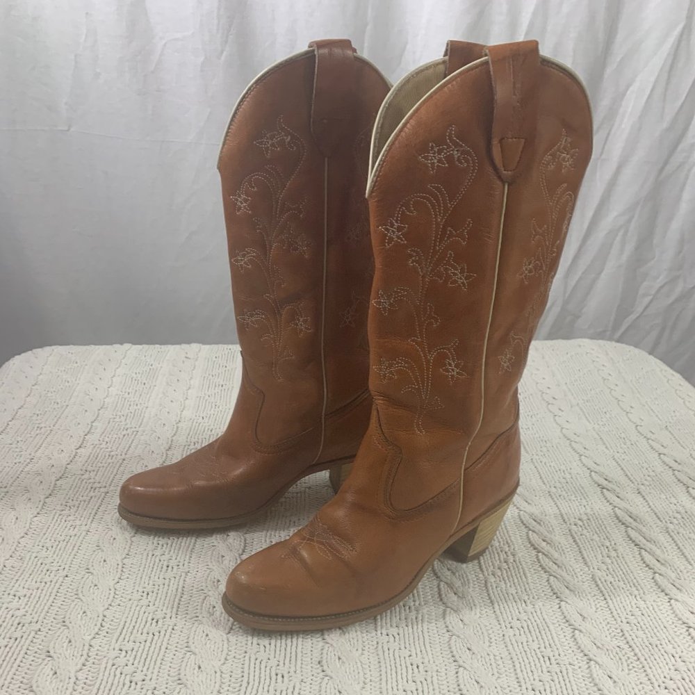 WOMEN'S LEATHER HEELED WOLVERINE BOOTS